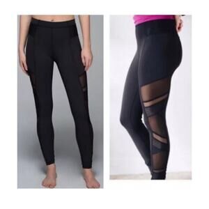 Lululemon Just Breathe Mesh High Rise Legging Black Size 2